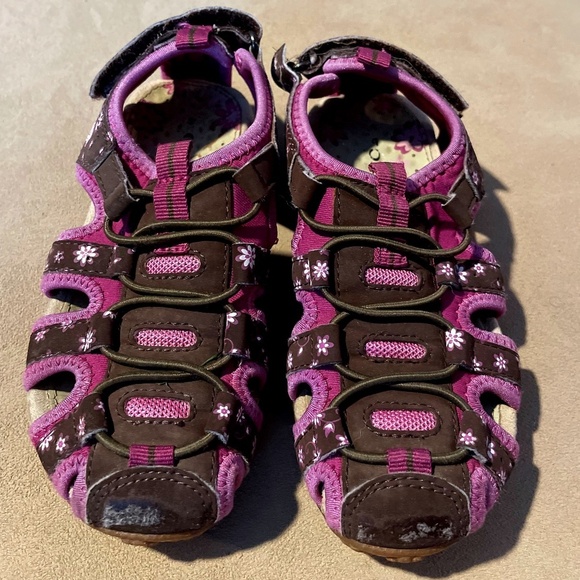 Geox Other - Girls Size 13 Geox Brand Pink and Brown Sandals